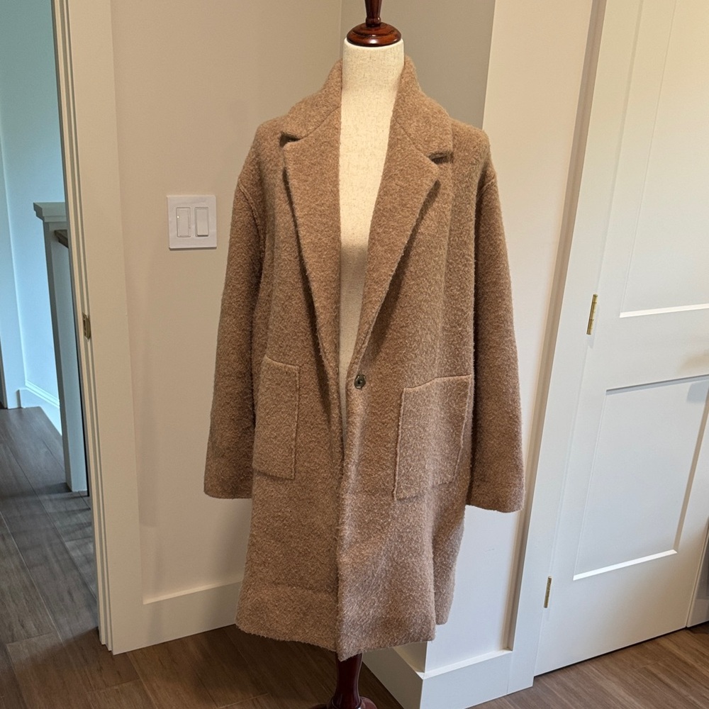 Vince Merino Wool Blend Longline Cardigan